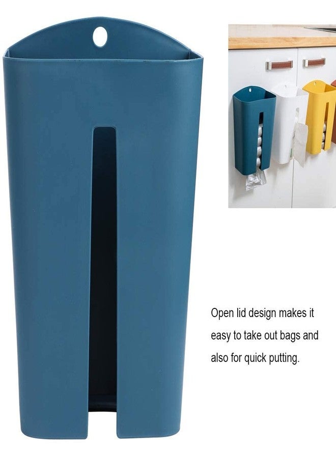 SOLDTRUE Plastic Folding Kitchen Grocery Can Wall Mounted Folding Bin Hanging Collapsible Garbage Can Bin for Kitchen Cabinet Door Car Bathroom Waste Basket Trash can 1pc - Image 2